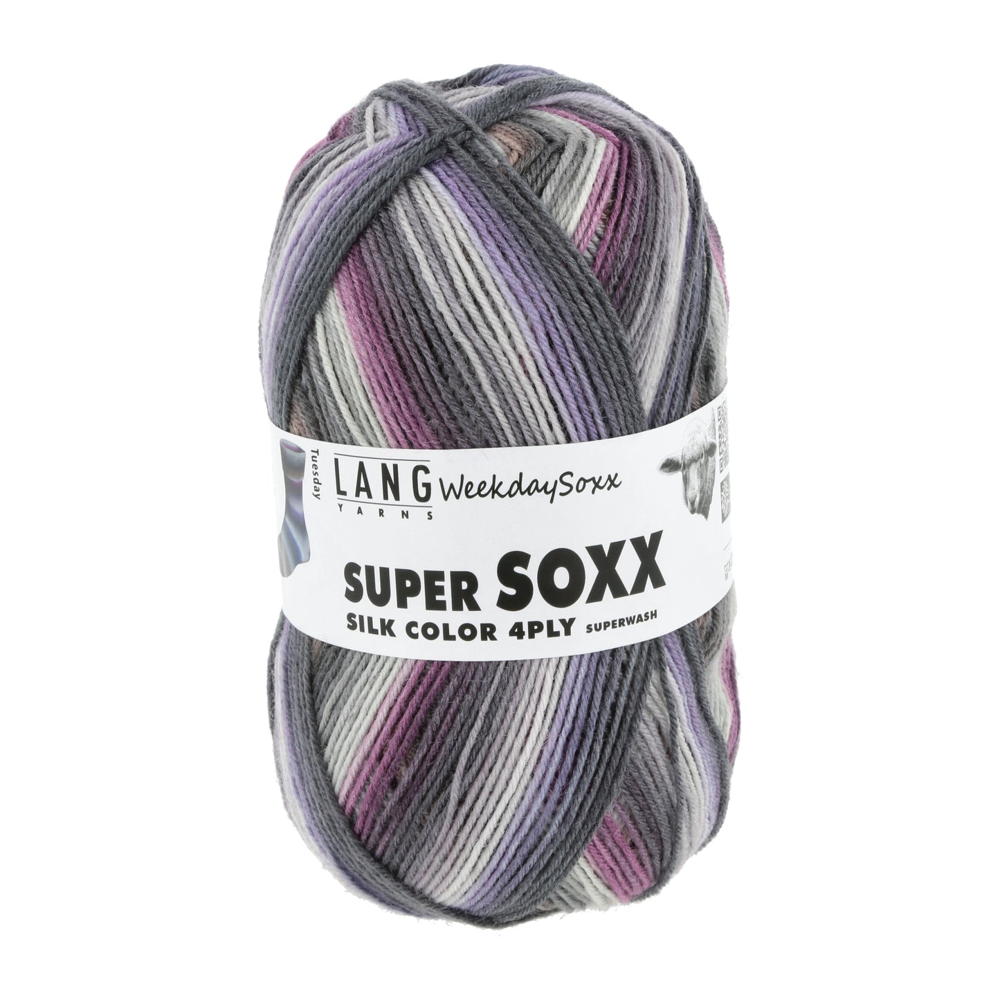 Lang Yarns Super Soxx Silk Color 4-Fach