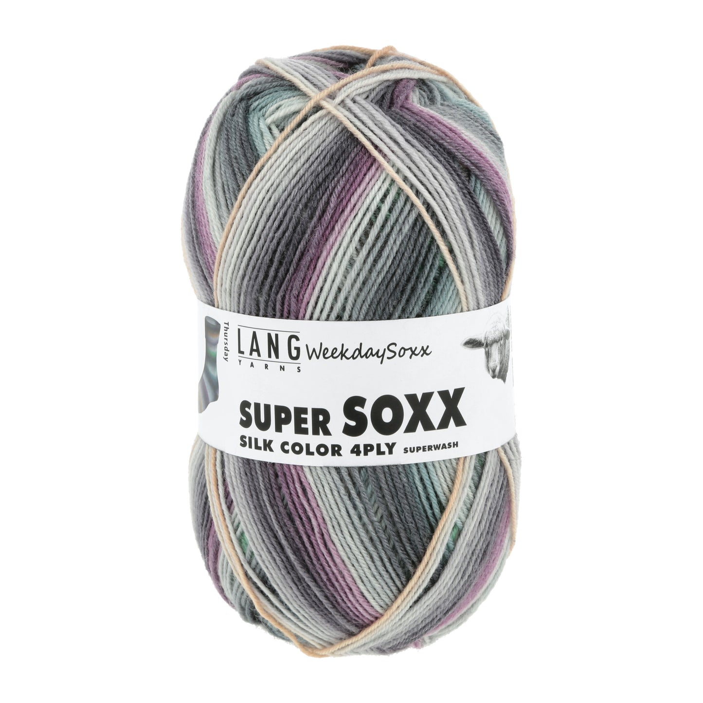 Lang Yarns Super Soxx Silk Color 4-Fach