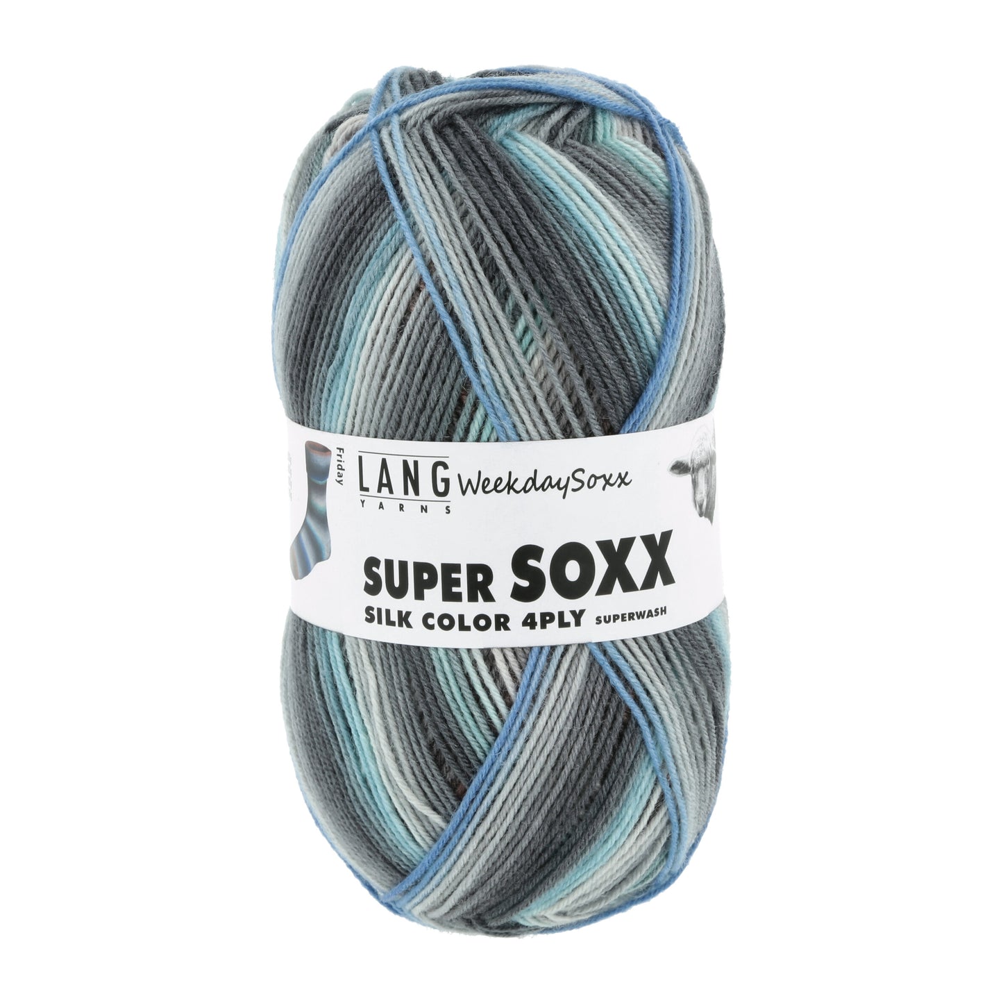 Lang Yarns Super Soxx Silk Color 4-Fach