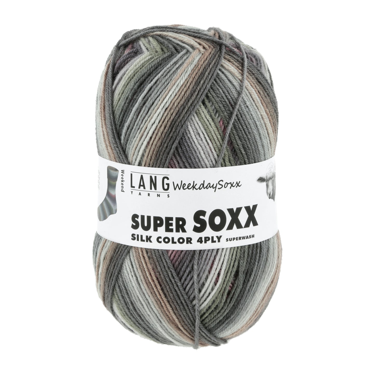 Lang Yarns Super Soxx Silk Color 4-Fach